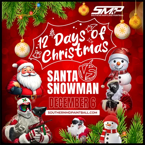 12 Days of Christmas Event at Southern Maryland Paintball
